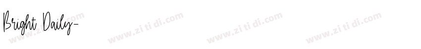 Bright Daily字体转换
